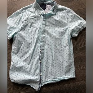 Denim and Flower Mens Button Down